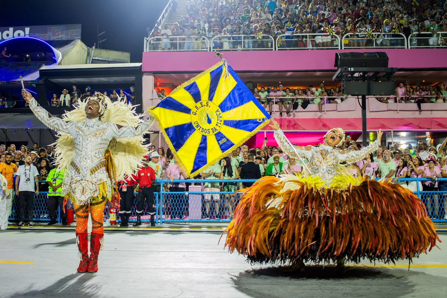 Renovados! Casal de mestre-sala e porta-bandeira da Unidos da Tijuca inicia os ensaios visando o Carnaval 2026